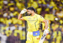 چنئی 103 رنز سے جیت گیا سنجو سیمسن نے سیزن کی اپنی دوسری سنچری بنائی۔ عقیل حسین نے چار وکٹیں حاصل کیں۔