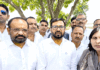 راج گھاٹ پر کانگریس تنظیم کا ستیہ گرہ میناکشی نٹراجن کے معاملے پر ریاستی سطح پر جدوجہد کا اعلان