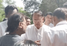 میونسپل کارپوریشن کی انہدامی کارروائی، سابق وزیر پی سی شرما نے موقع پر پہنچ کر کام رکوایا
